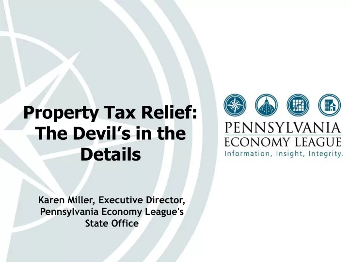 property tax relief the devil s in the details