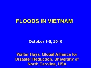 FLOODS IN VIETNAM