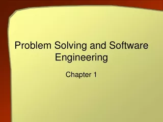 Problem Solving and Software Engineering