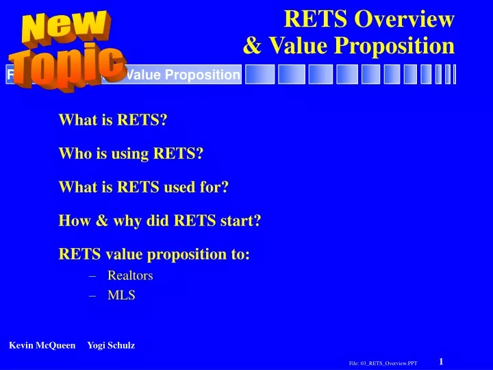 rets overview value proposition
