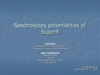 Spectroscopy potentialities of SuperB