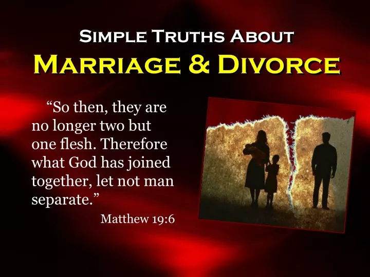 simple truths about marriage divorce