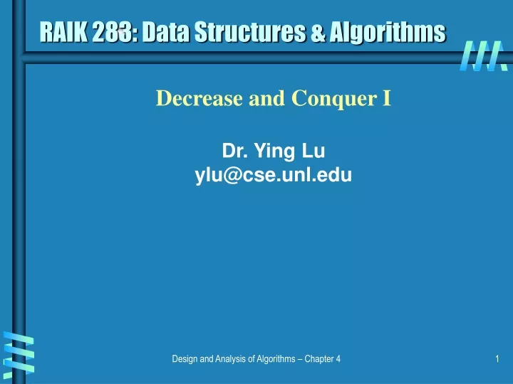 raik 283 data structures algorithms