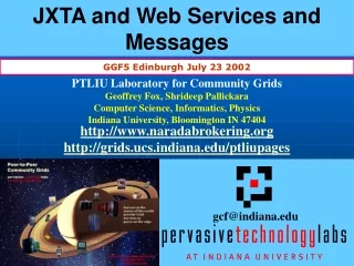 JXTA and Web Services and Messages