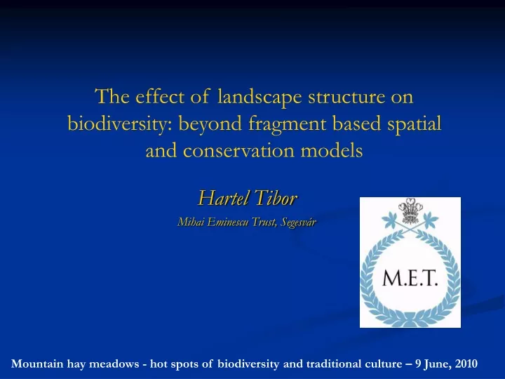 the effect of landscape structure on biodiversity
