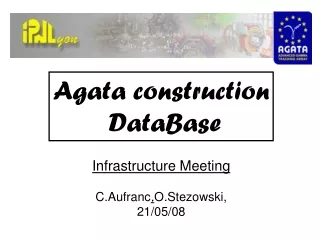 Agata construction  DataBase