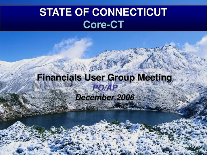 state of connecticut core ct