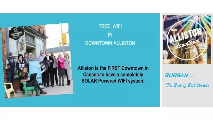 free wifi in downtown alliston