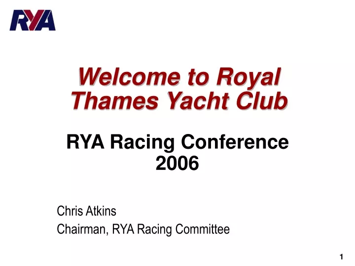 welcome to royal thames yacht club