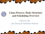 Linux Process (Task) Structure and Scheduling Overview - slide 1