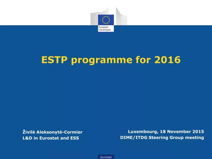 estp programme for 2016