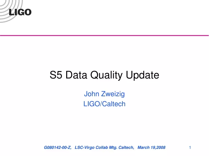 s5 data quality update