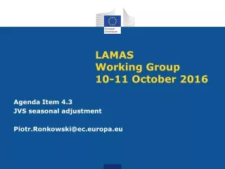 LAMAS  Working Group  10-11 October 2016