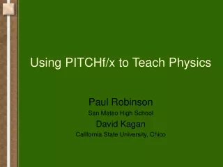 Using PITCHf/x to Teach Physics
