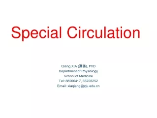 Special Circulation