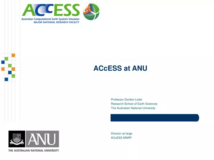 access at anu