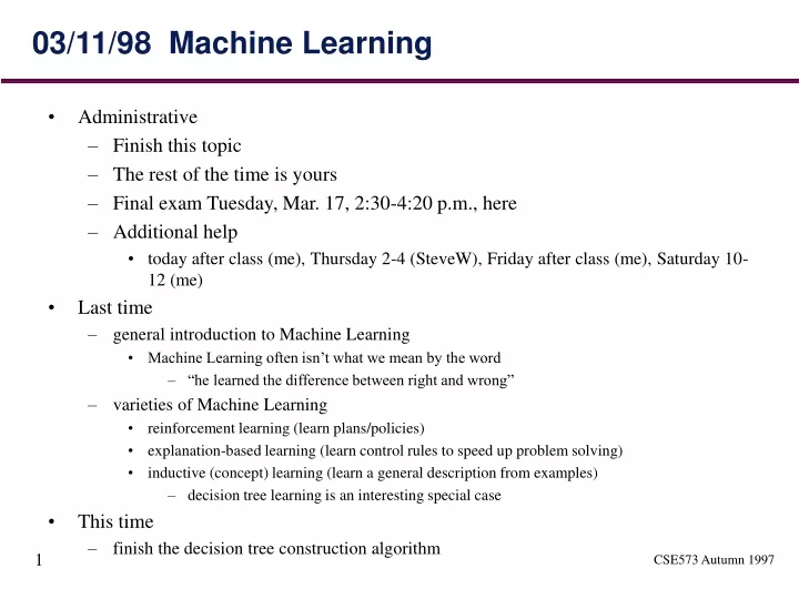 03 11 98 machine learning