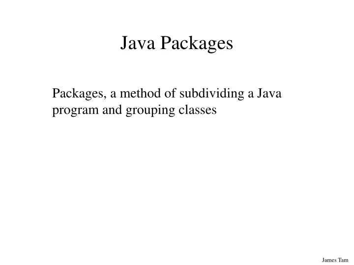 java packages