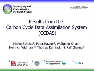 Results from the  Carbon Cycle Data Assimilation System  (CCDAS)