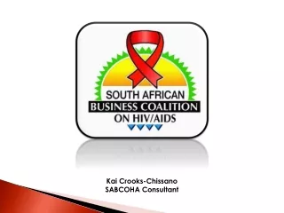 Kai Crooks-Chissano SABCOHA Consultant