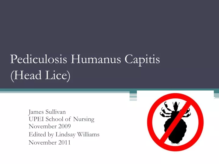 pediculosis humanus capitis head lice