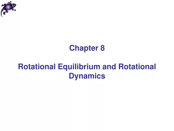 chapter 8 rotational equilibrium and rotational