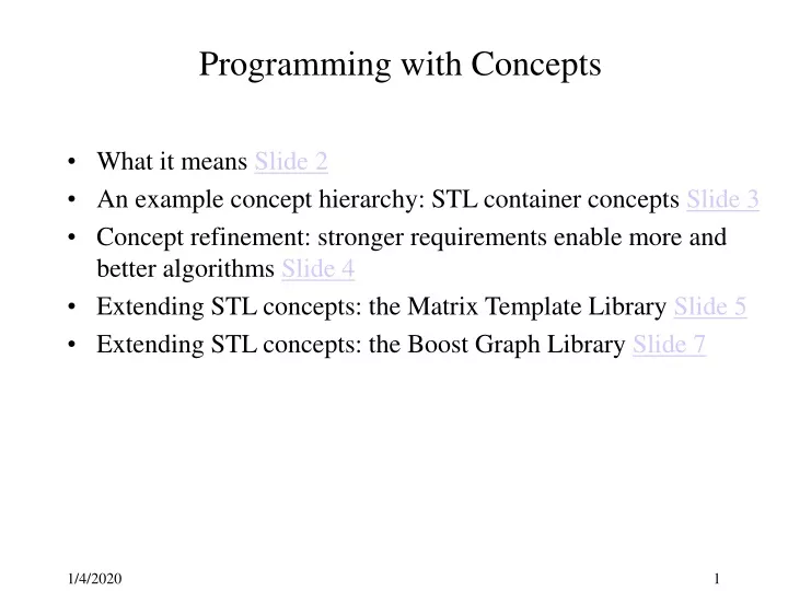 programming with concepts