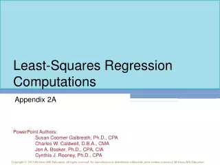 Least-Squares Regression Computations