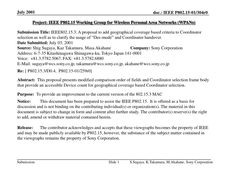 project ieee p802 15 working group for wireless