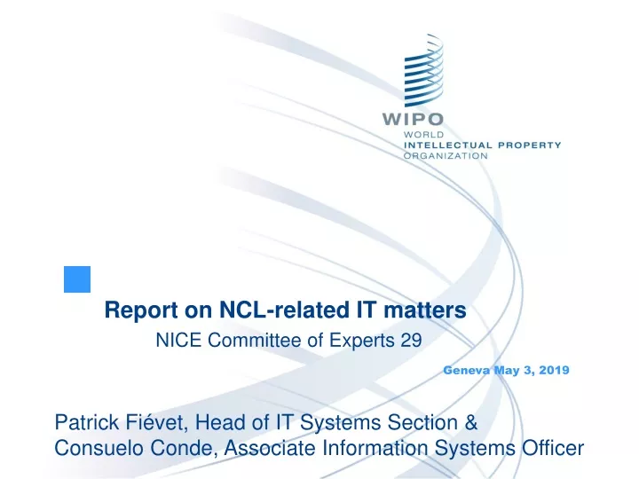 report on ncl related it matters nice committee
