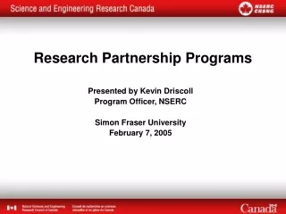 Research Partnership Programs