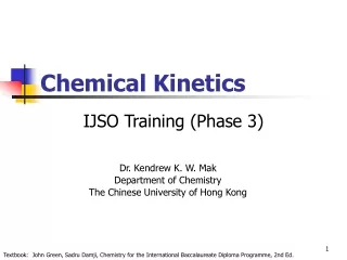 Chemical Kinetics