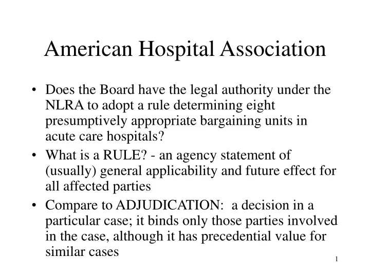 american hospital association