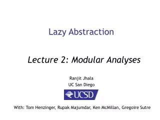 Lazy Abstraction