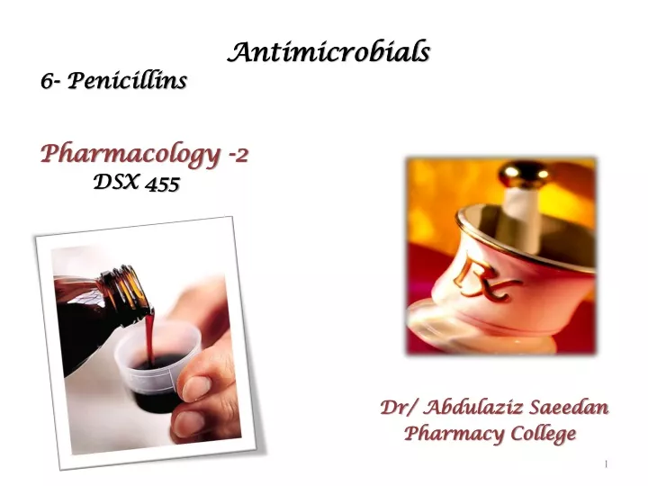 antimicrobials 6 penicillins