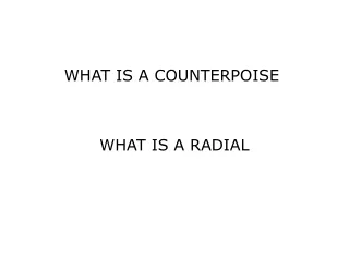 WHAT IS A COUNTERPOISE 
