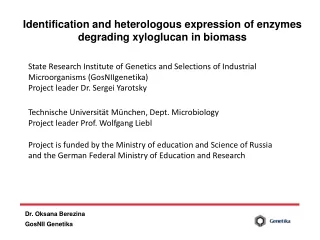 Identification and heterologous expression of enzymes degrading xyloglucan in biomass