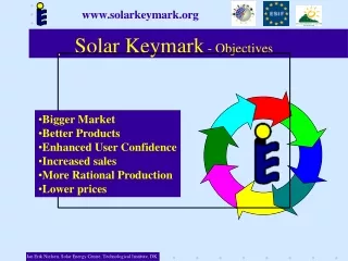 Solar Keymark  - Objectives