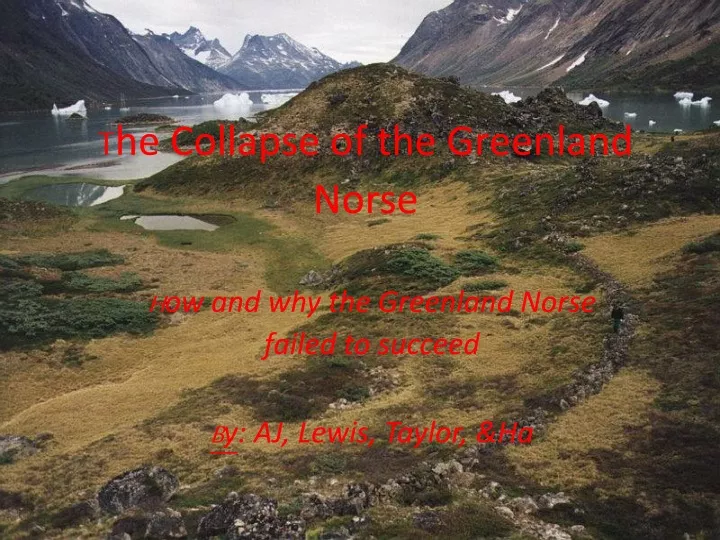 t he collapse of the greenland norse