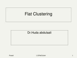 Flat Clustering