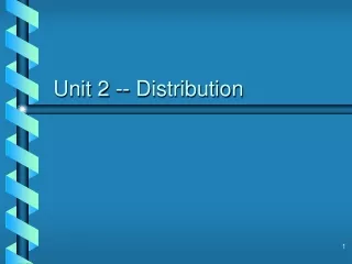 Unit 2 -- Distribution