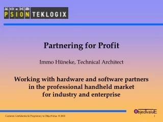 Partnering for Profit