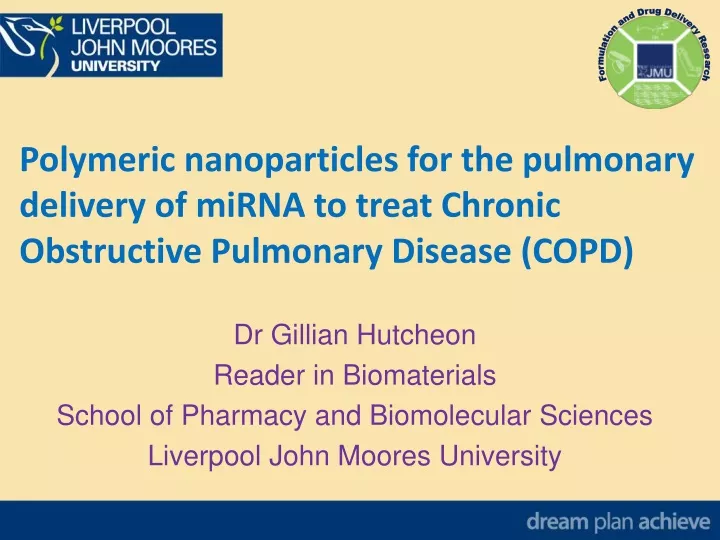 polymeric nanoparticles for the pulmonary