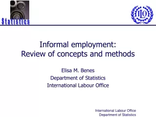 Informal employment:  Review of concepts and methods