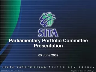 Parliamentary Portfolio Committee Presentation  05 June 2002
