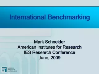 International Benchmarking