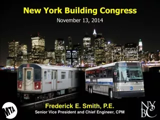 New York Building Congress November 13, 2014