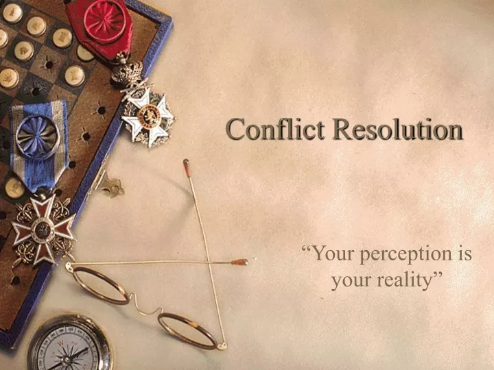 conflict resolution