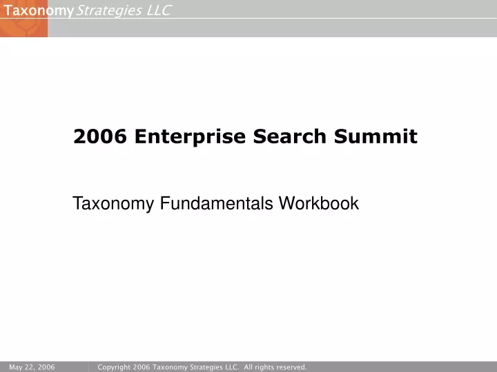 2006 enterprise search summit