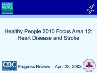 Healthy People 2010 Focus Area 12: Heart Disease and Stroke